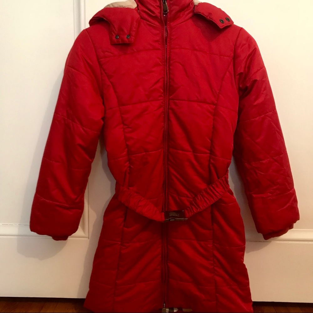 Girls Burberry 12y belted puffer jacket